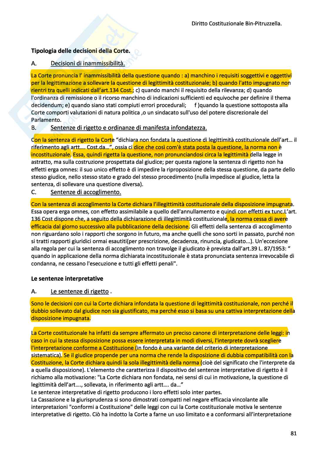 Appunti di Diritto costituzionale Pag. 81