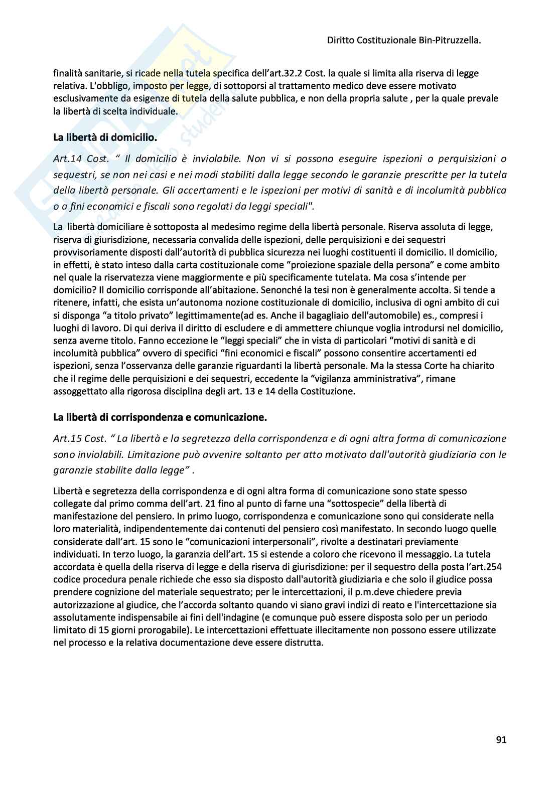 Appunti di Diritto costituzionale Pag. 91