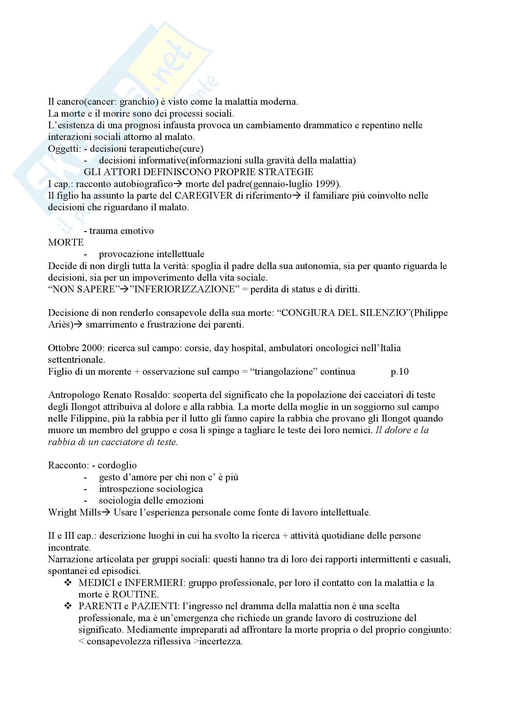 Riassunto esame Sociologia, prof. indefinito, libro consigliato Sociologia, Marzano Pag. 1