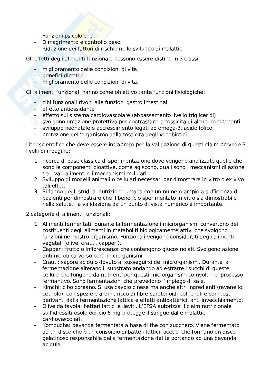 Biotecnologia degli alimenti funzionali Pag. 2