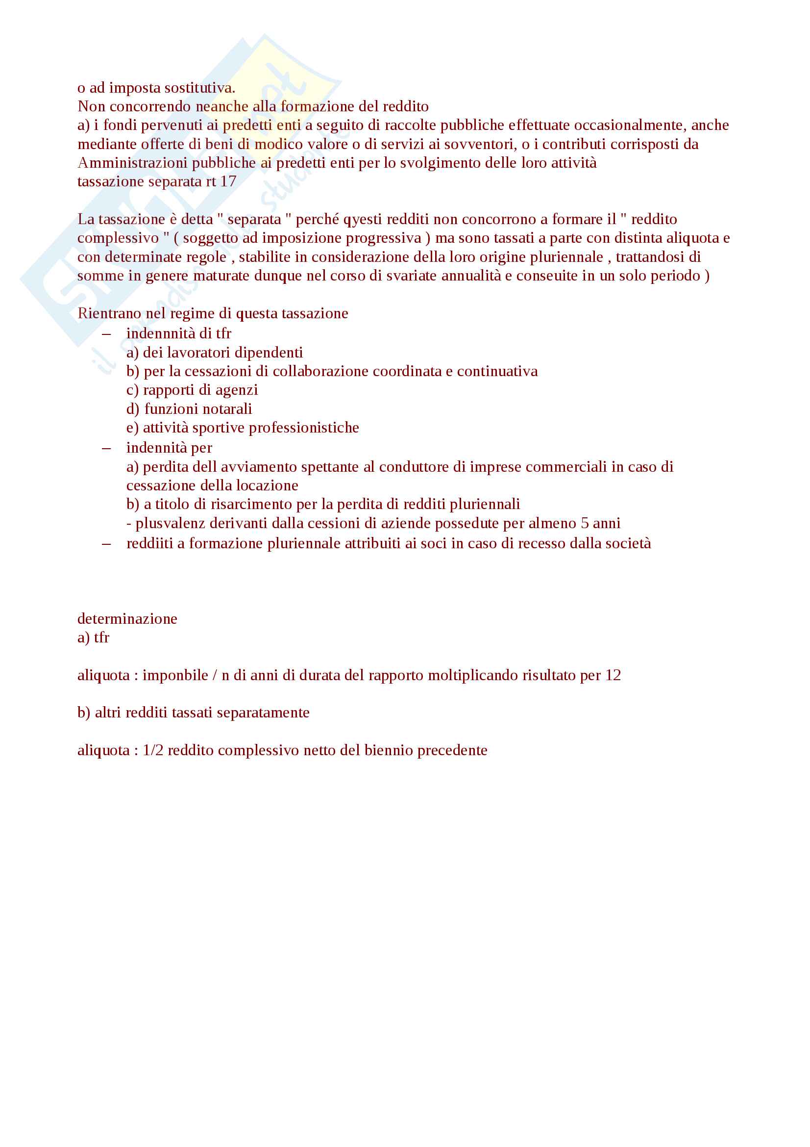 Appunti sintesi utilissima per esame diritto tributario proff.Selicato, Uricchio Pag. 41