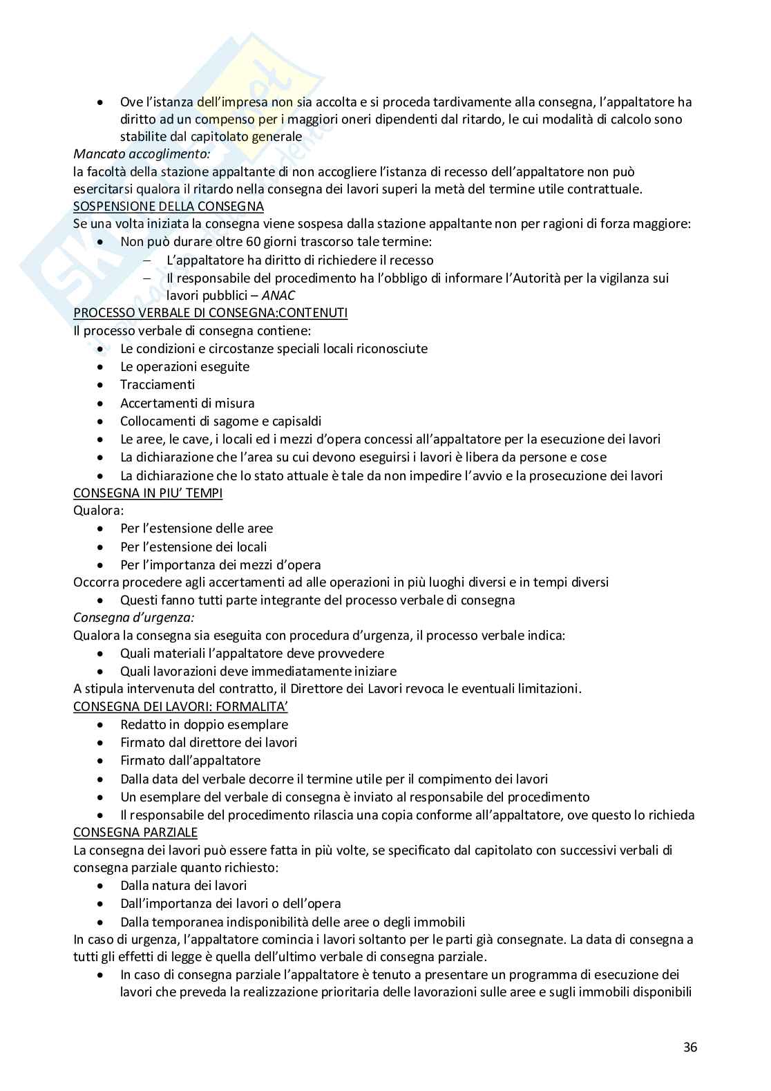 Appunti organizzazione del cantiere Pag. 36