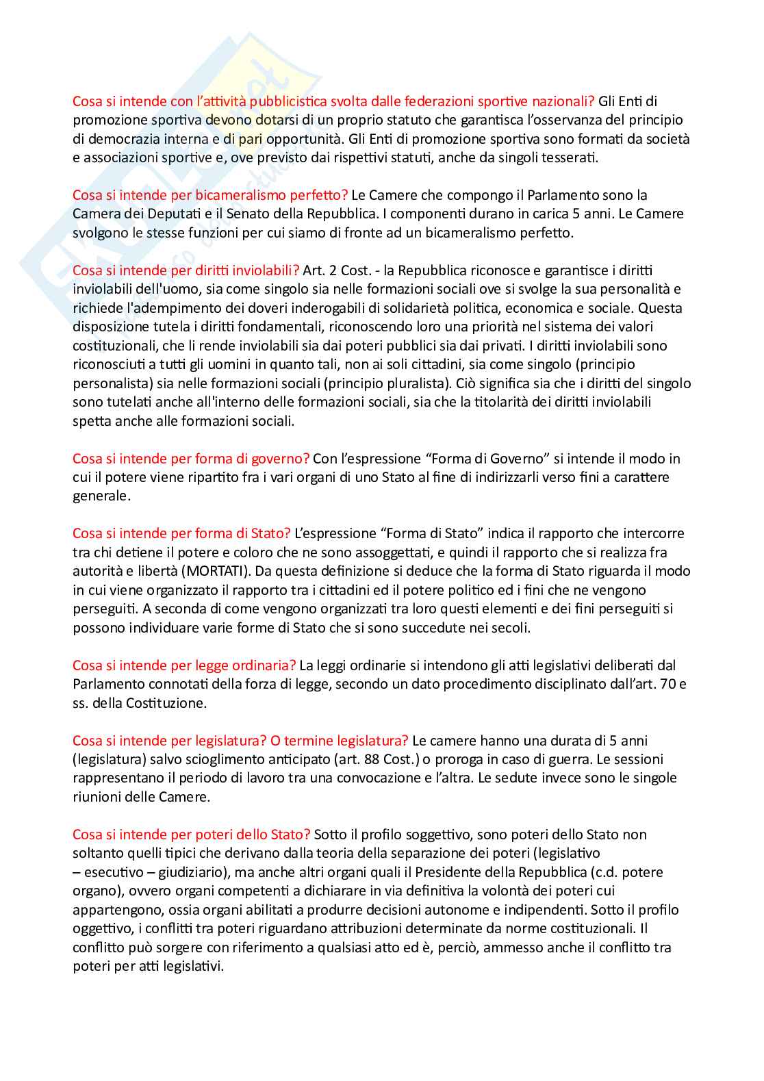 Diritto pubblico - multiple + aperte (completo e in ordine dalla A alla Z) Pag. 21