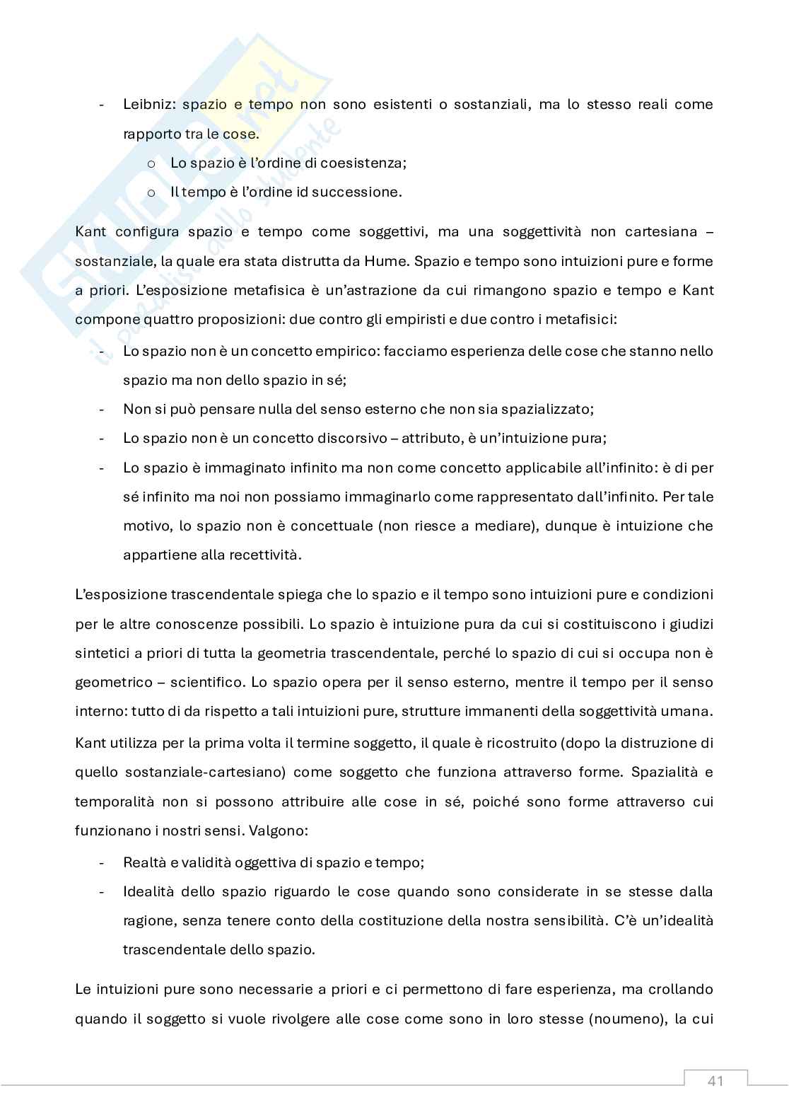 Appunti Storia della filosofia moderna e contemporanea (b)  Pag. 41