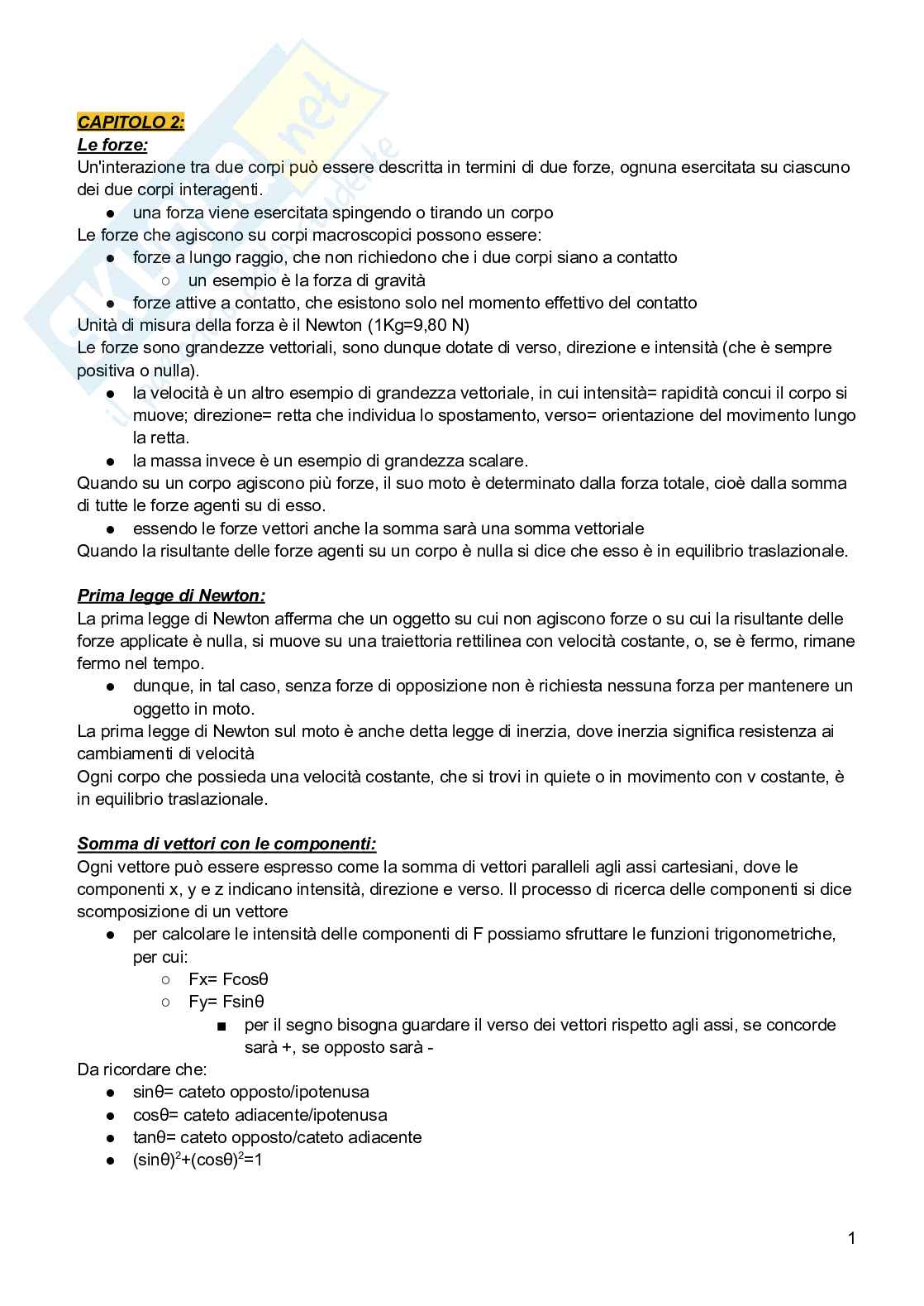 Appunti di Fisica Pag. 1