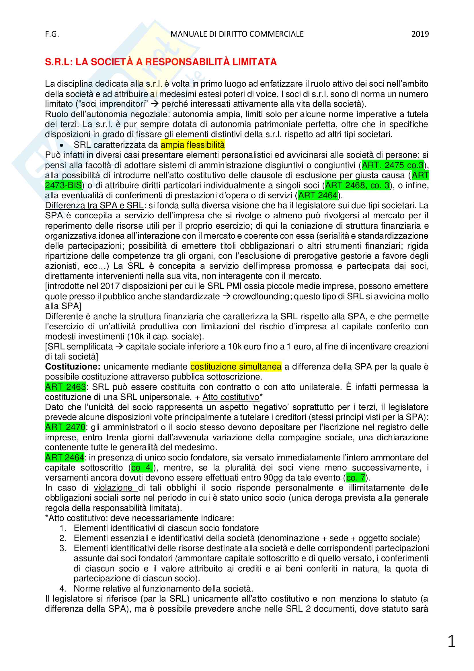Appunti completi di Diritto Commerciale Pag. 31