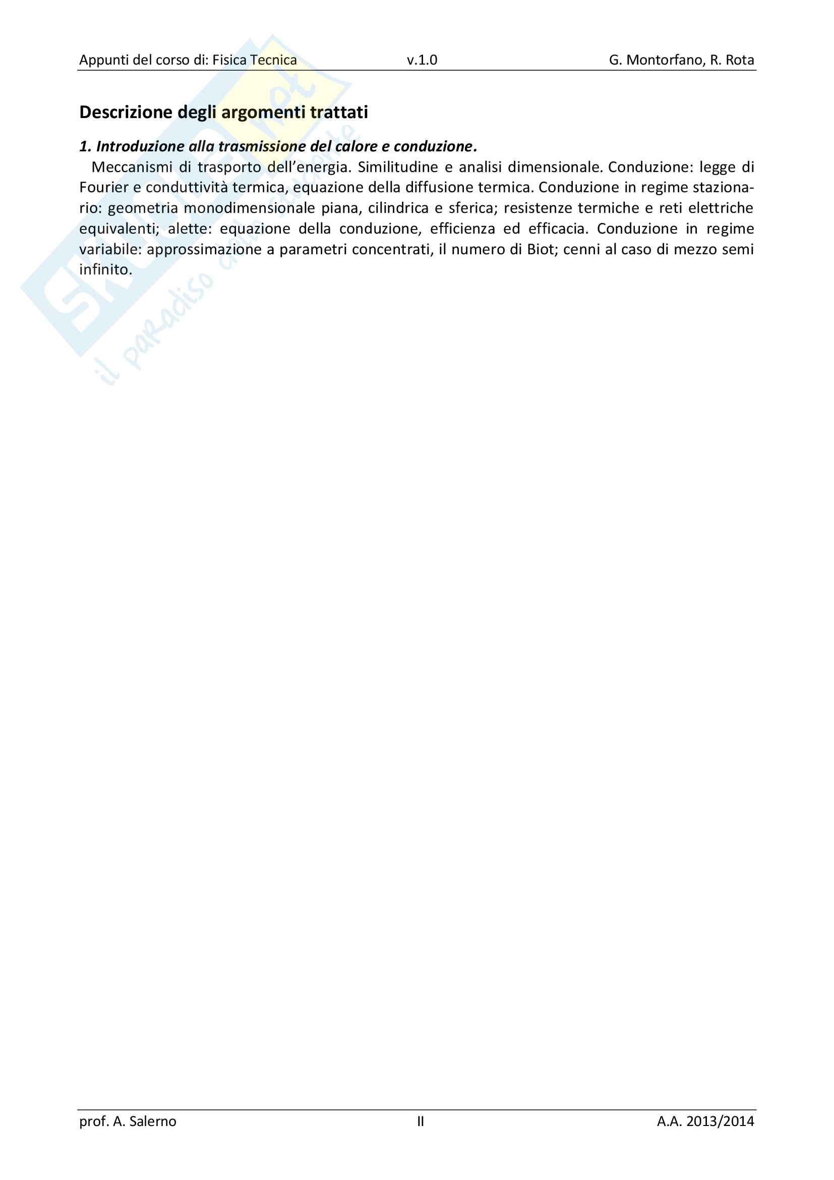 Appunti di Fisica Tecnica (Conduzione) Pag. 6