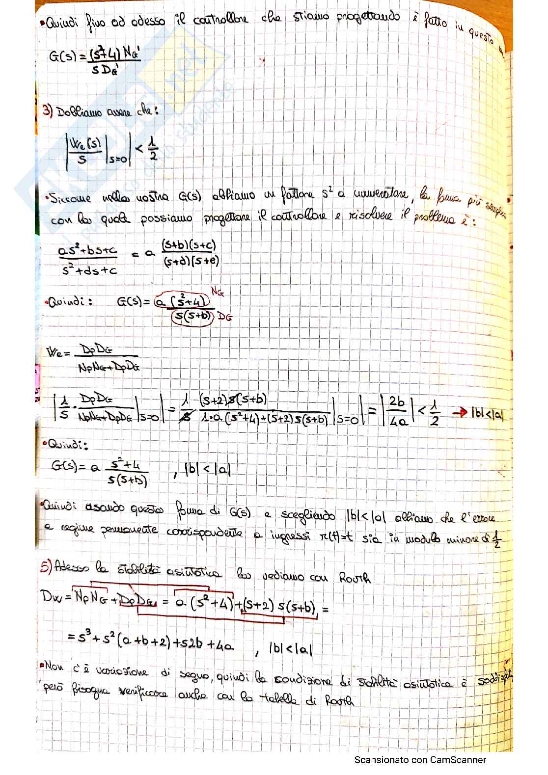 Controlli Automatici (Appunti + Esercizi + Esercizi d'esame svolti) Pag. 41