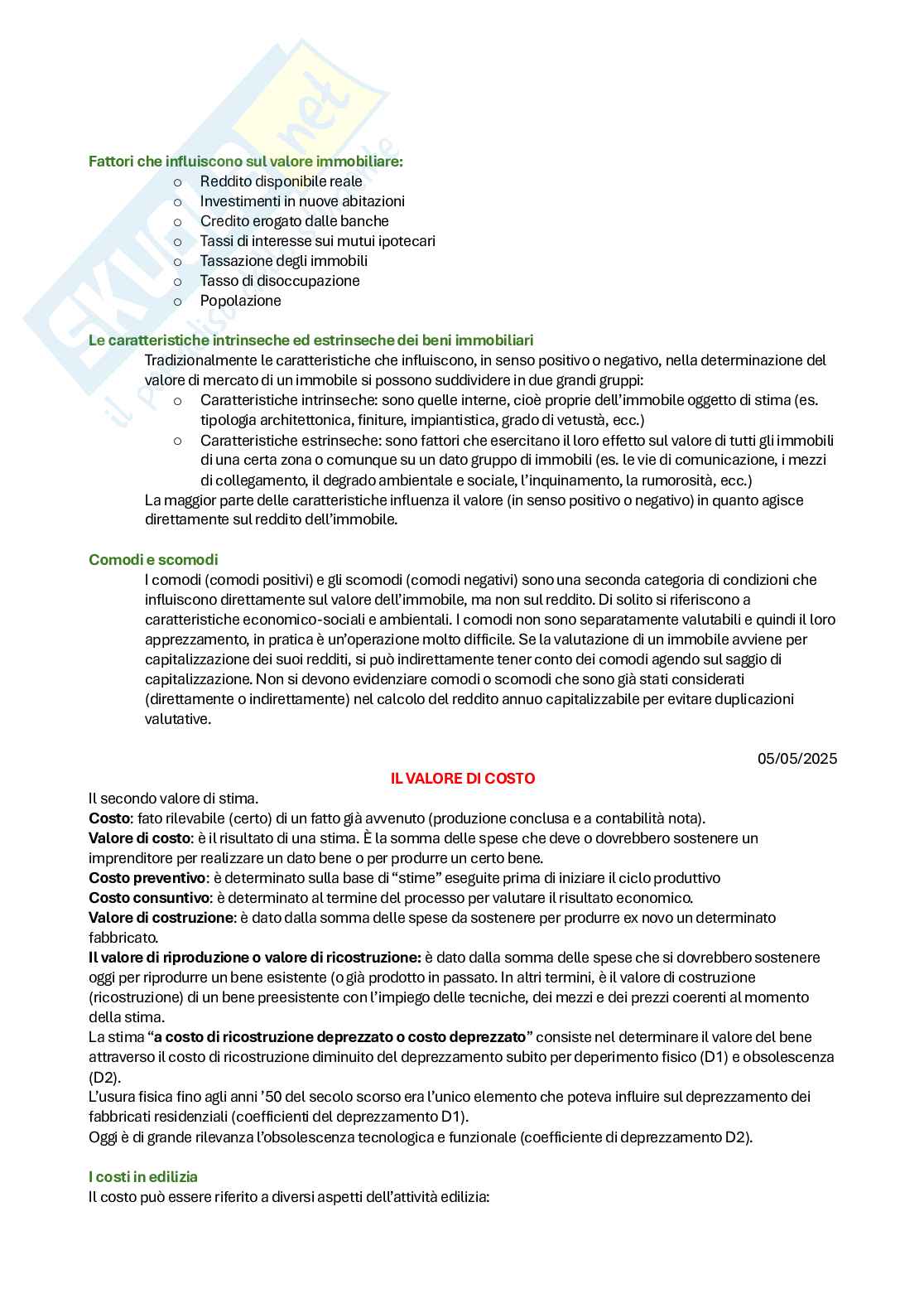 Appunti di Estimo Pag. 26