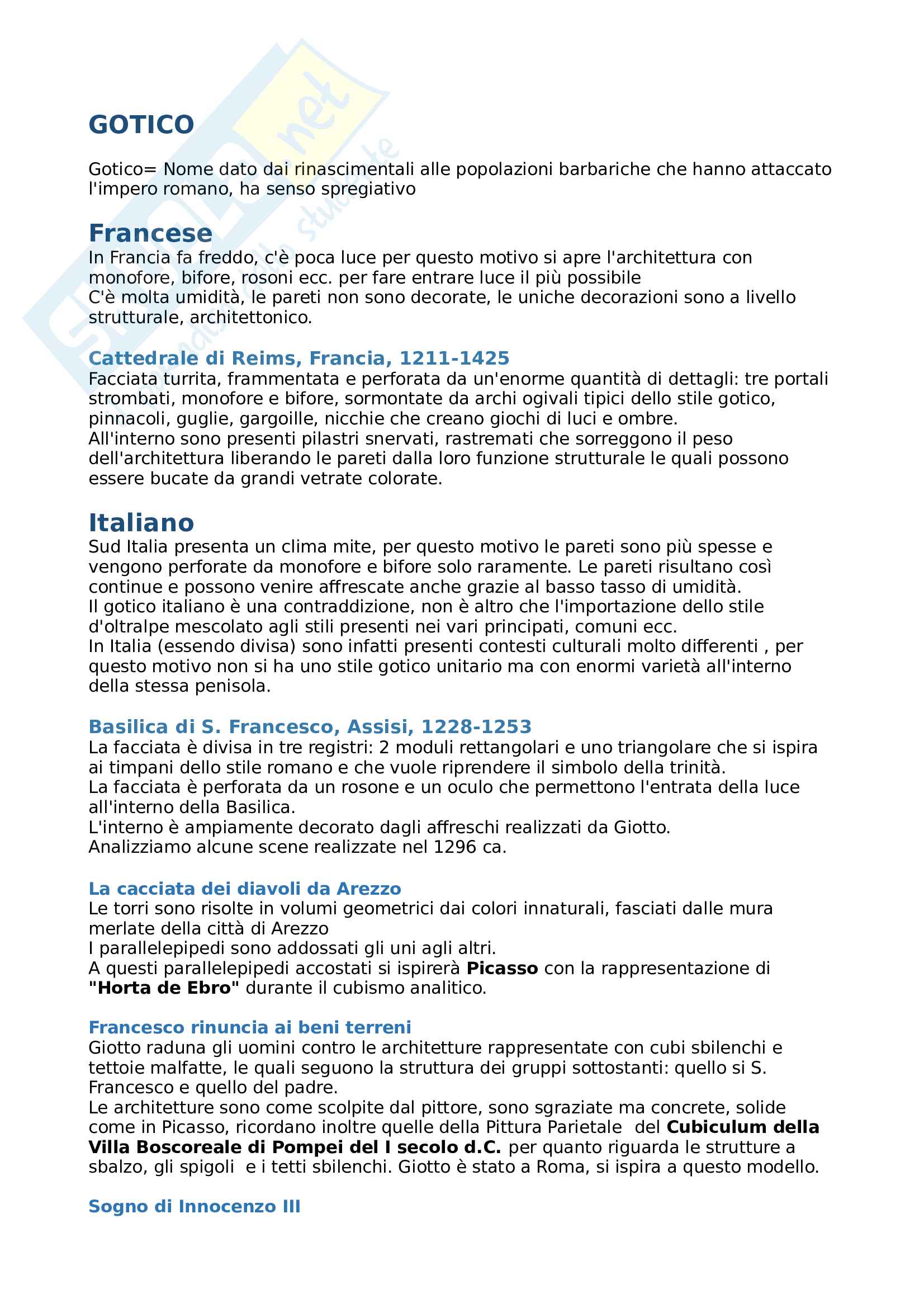 Gotico in Italia (Giotto-Lorenzetti-Martini-Pisanello) Pag. 1