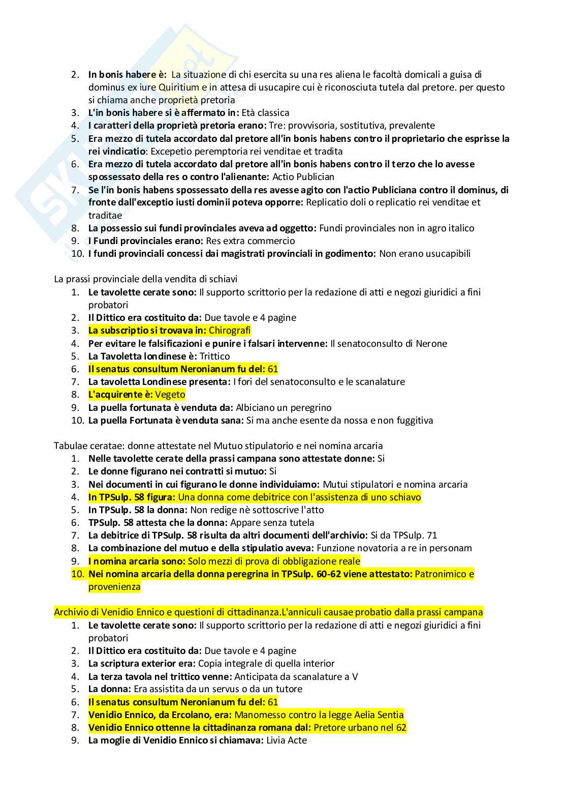 Paniere nuovo (2026) di Storia del diritto romano Pag. 16