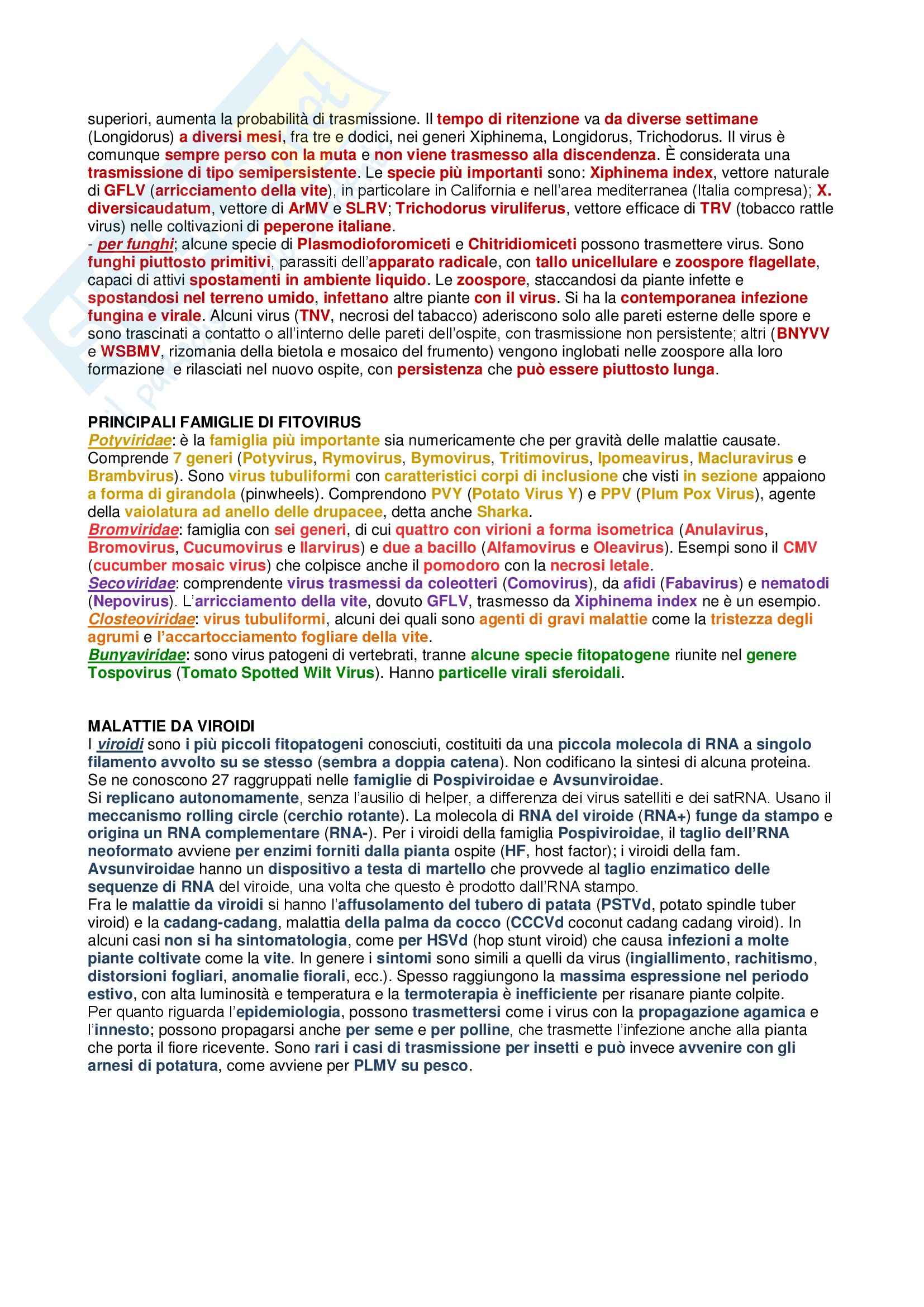 Riassunto esame Patologia vegetale generale Pag. 6