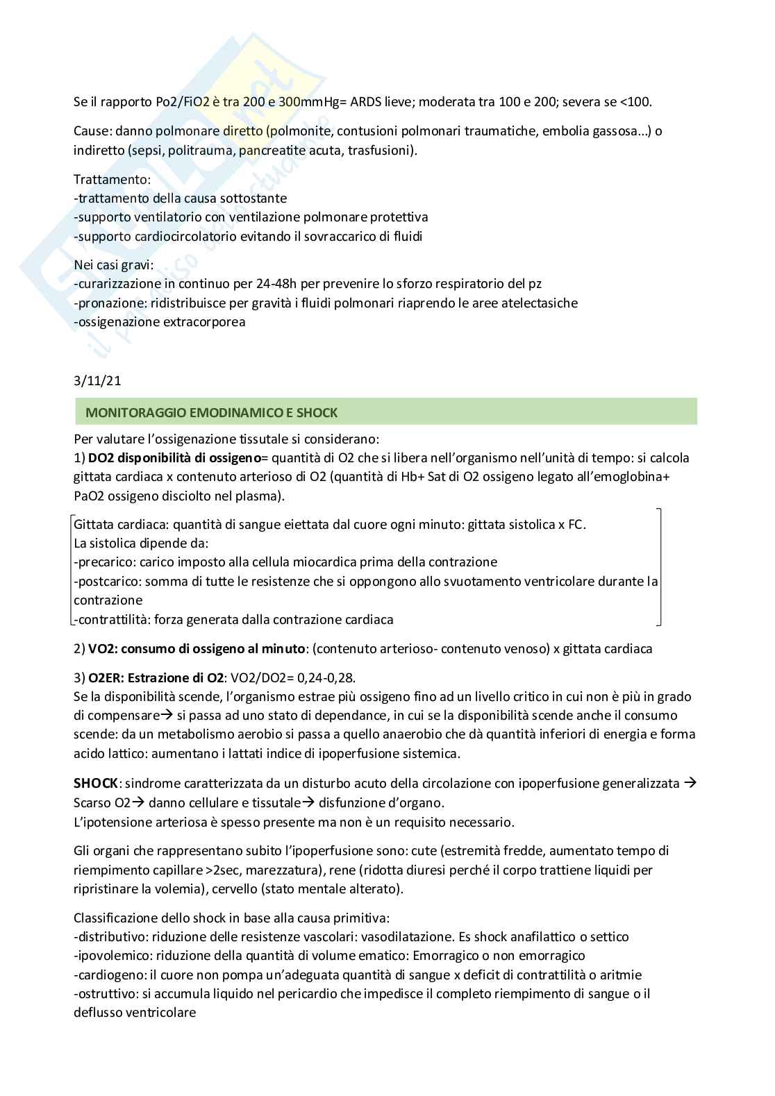 Appunti Anestesia generale e rianimazione Pag. 11