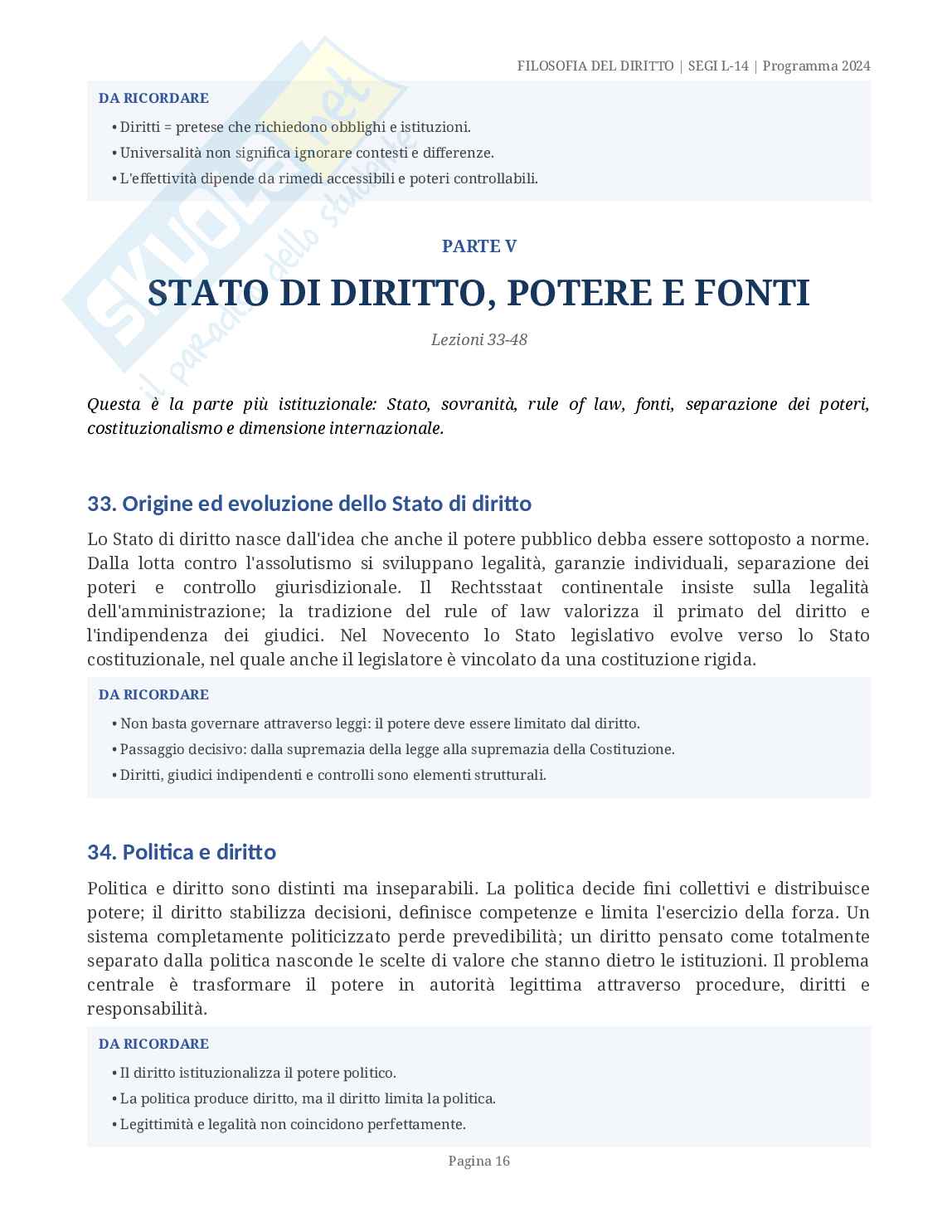 Appunti di Filosofia del diritto  Pag. 16
