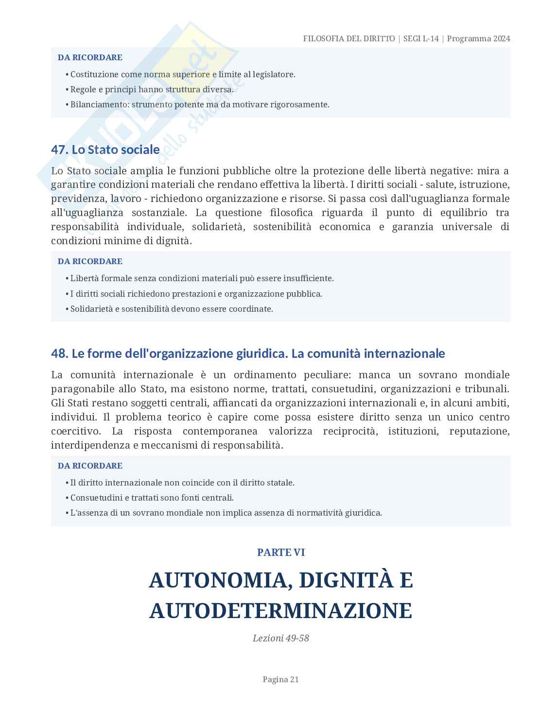 Appunti di Filosofia del diritto  Pag. 21