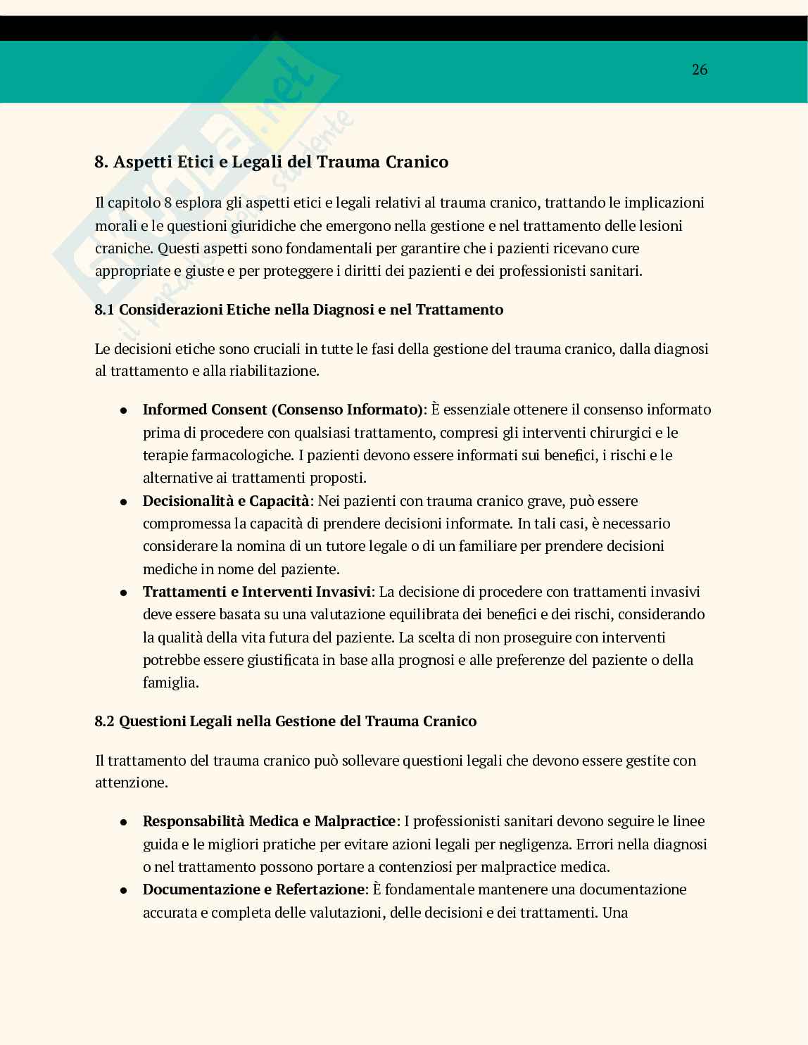 Riassunto esame Medicina interna, Prof. Ricciardi Mario, libro consigliato Manuale di medicina interna , Davide Bertoli Pag. 26