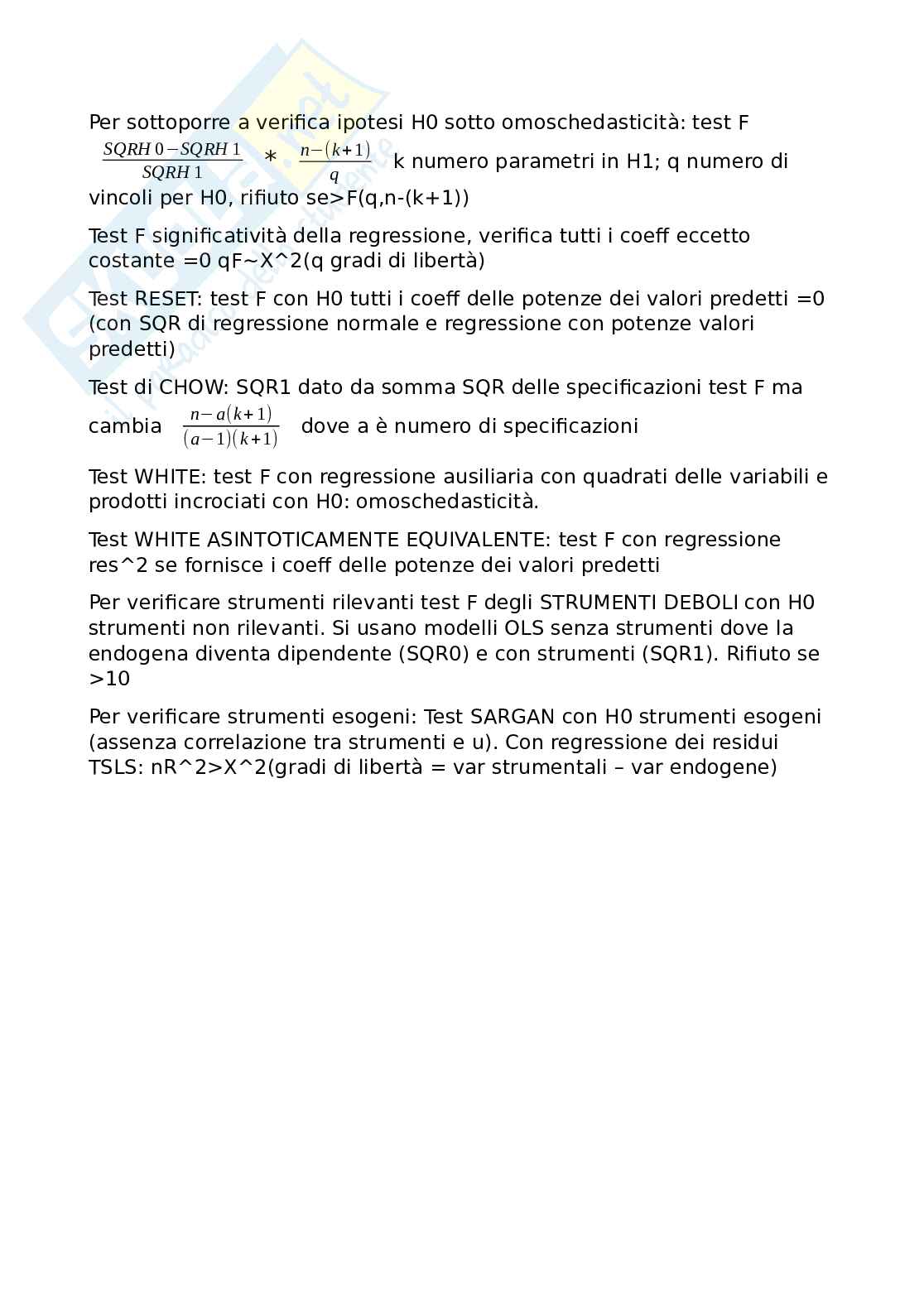 Appunti Metodi quantitativi per l'analisi dei mercati Pag. 6