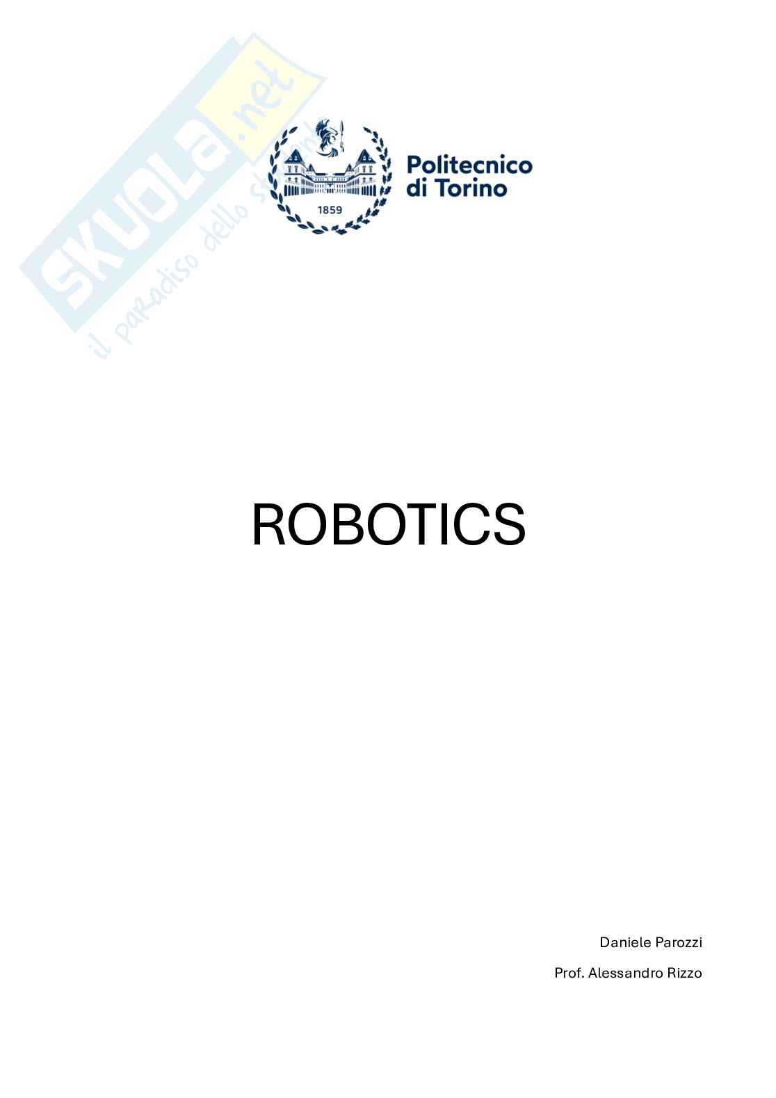 Appunti Robotica Pag. 1