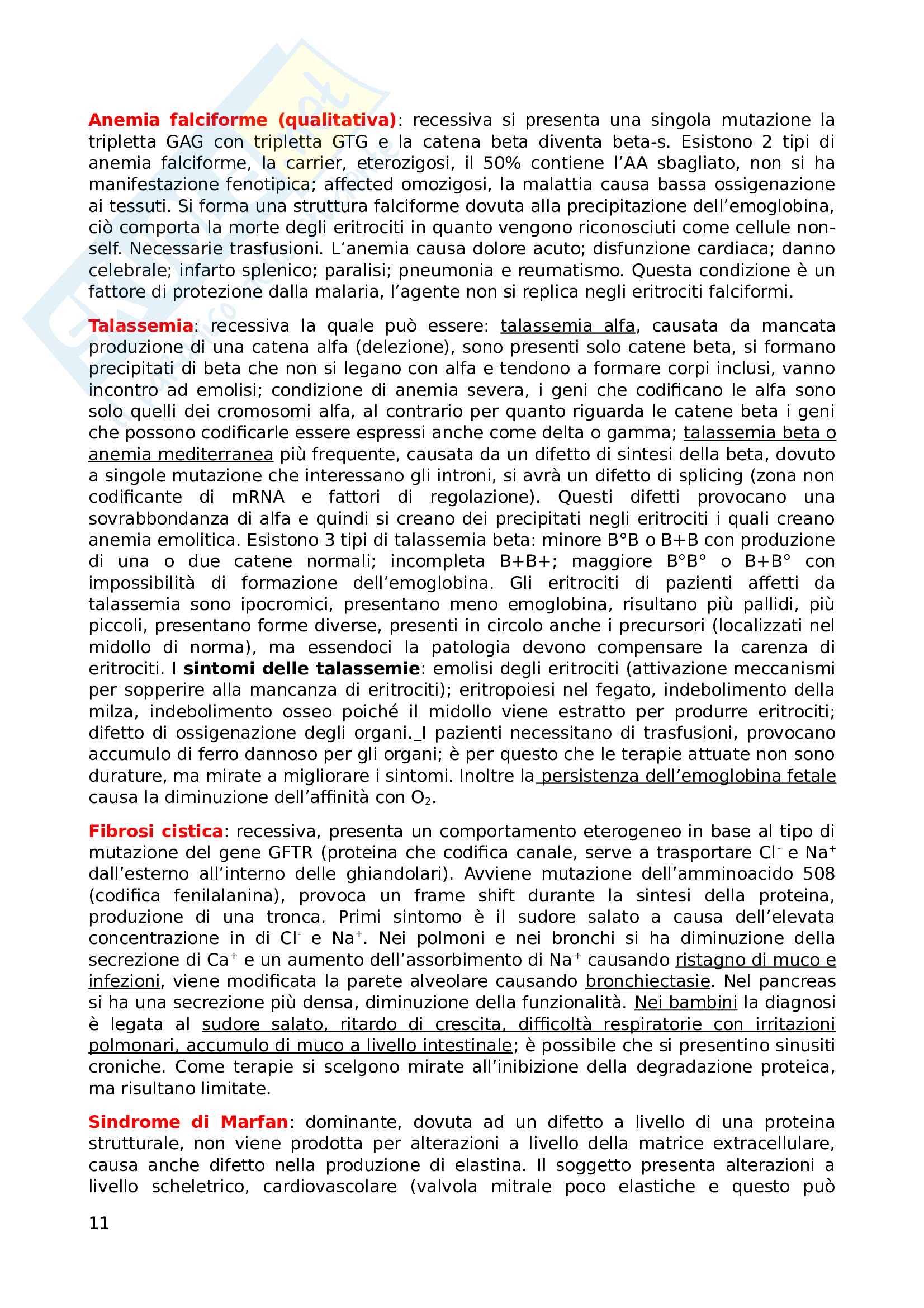Patologia ed Oncologia Generale Pag. 11