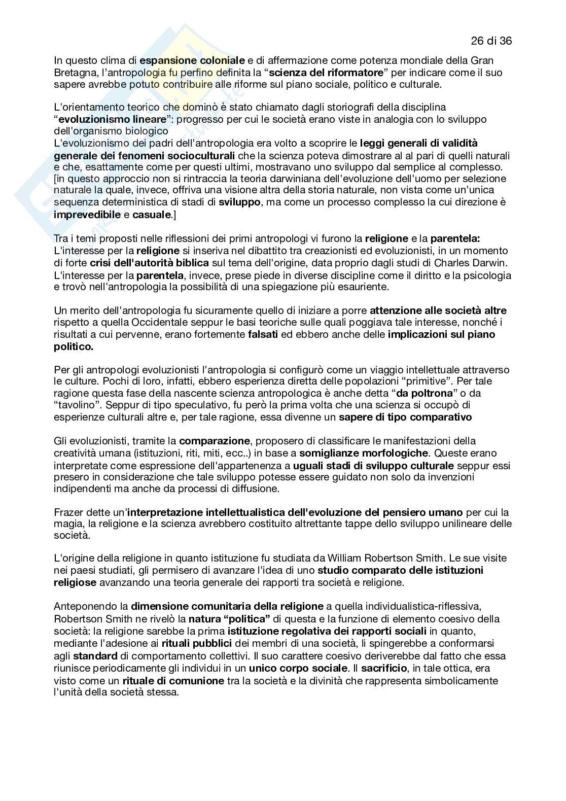 Appunti Antropologia culturale Pag. 26