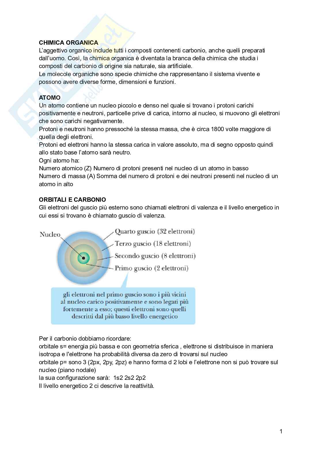 Seconda parte per esame Chimica organica  Pag. 1