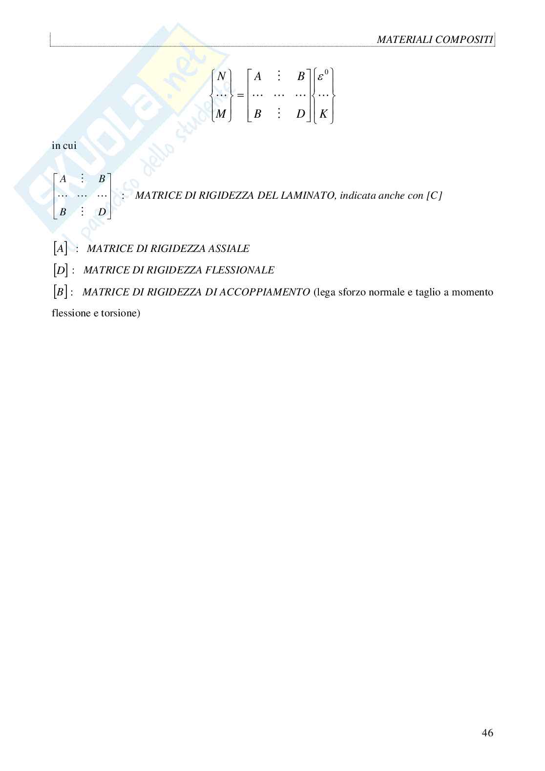 Appunti Meccanica dei materiali sui materiali compositi Pag. 46