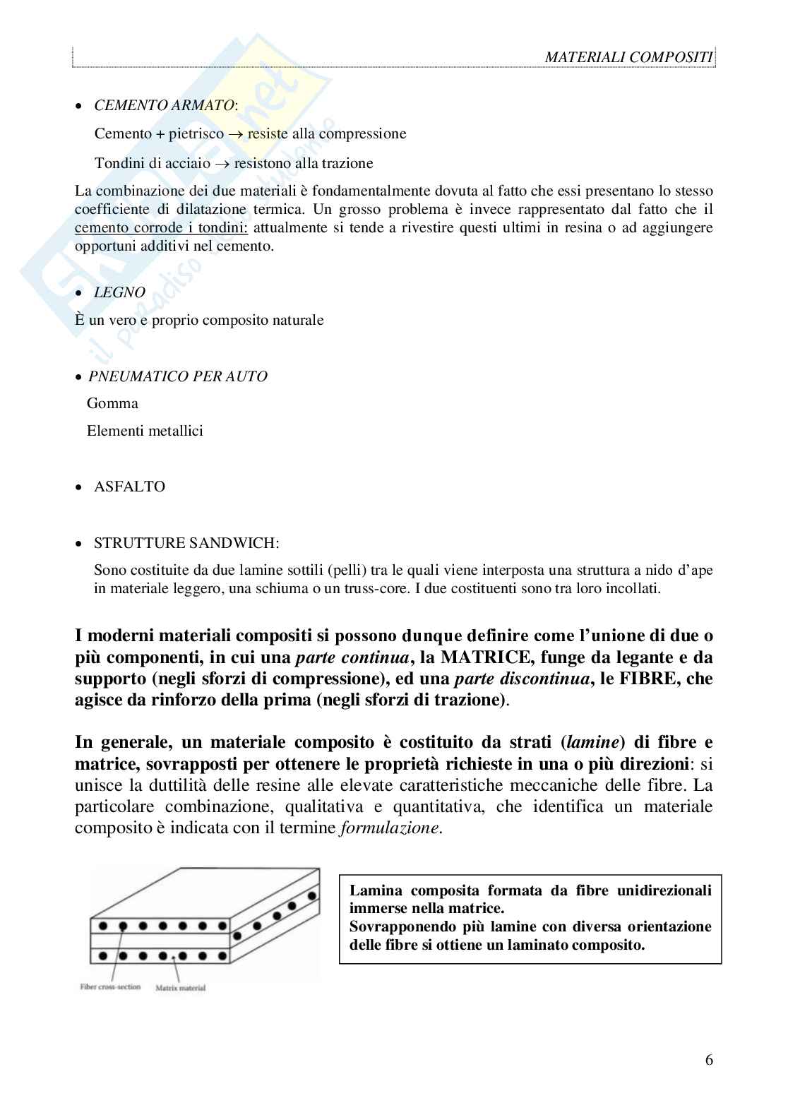 Appunti Meccanica dei materiali sui materiali compositi Pag. 6