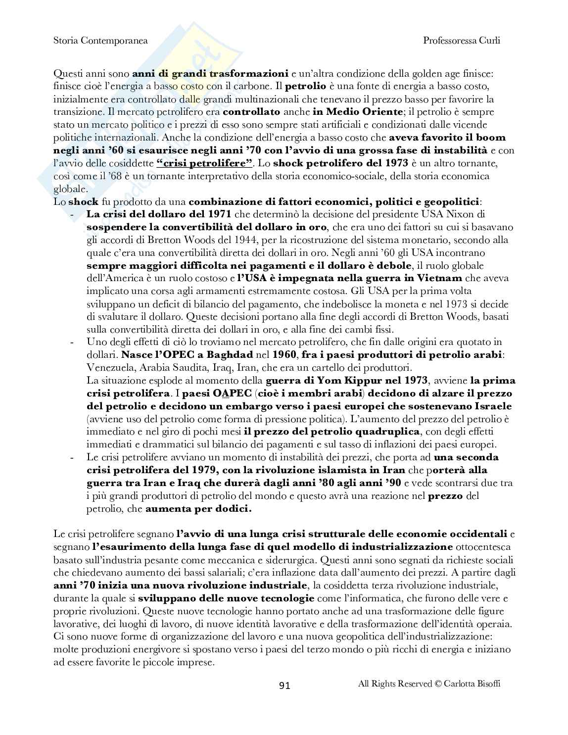 Storia contemporanea - Appunti Pag. 91