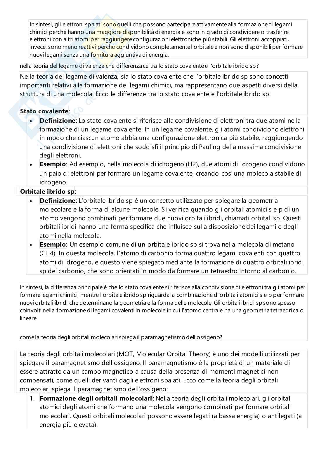 Domande basi Tecnologia dei materiali e chimica applicata Pag. 6