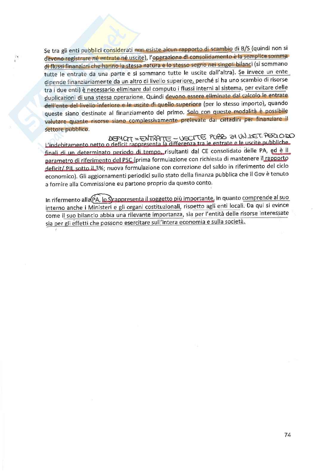 Esercitazioni esame Scienza delle finanze Pag. 76