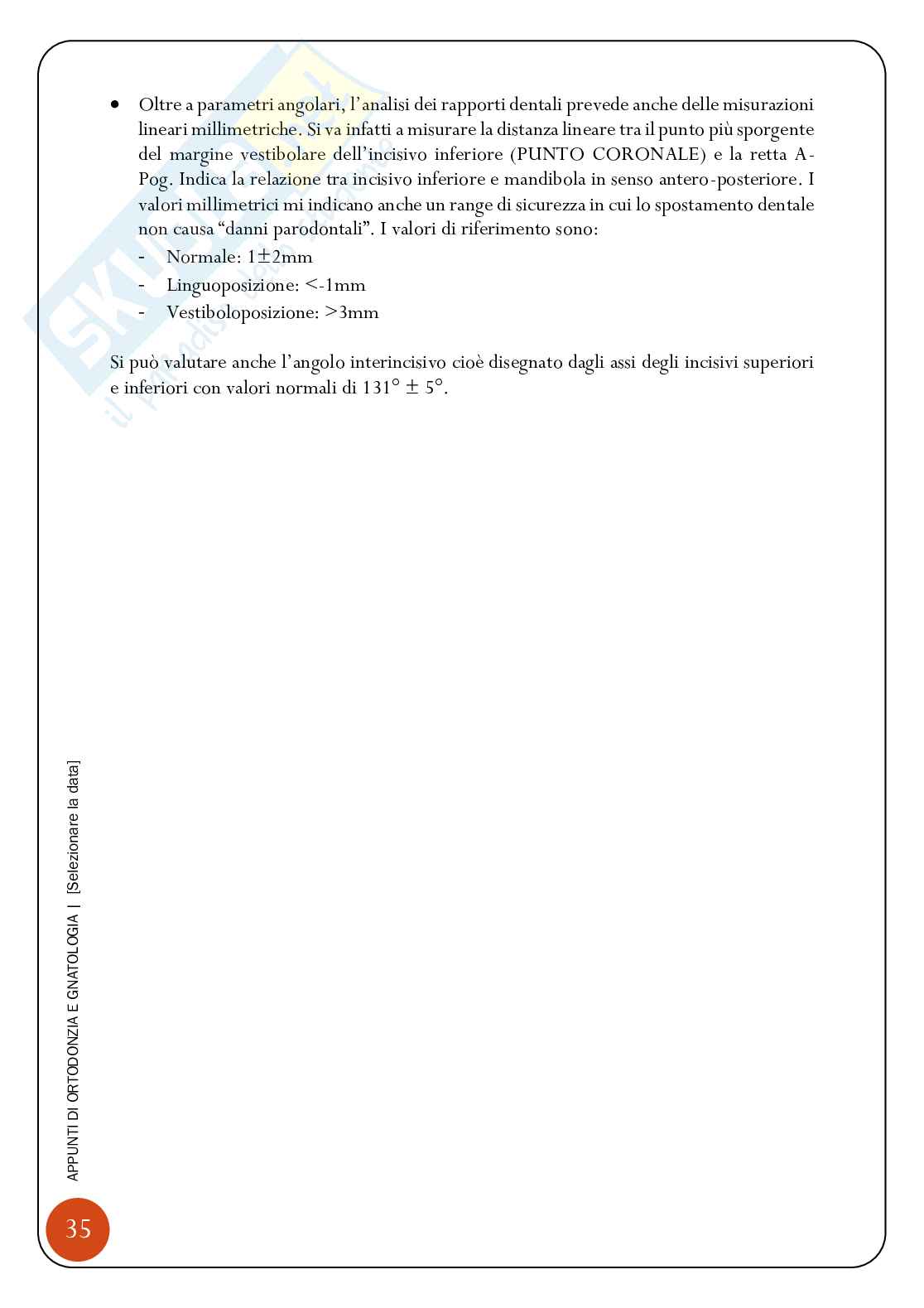Ortognatodonzia I Pag. 36