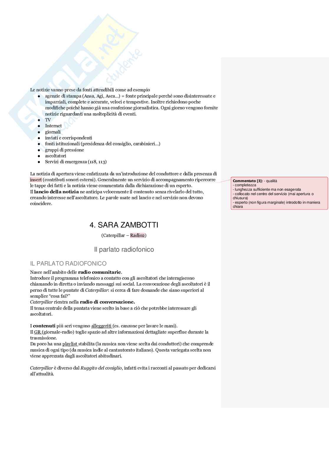 Appunti Comunicazione radiofonica Pag. 11
