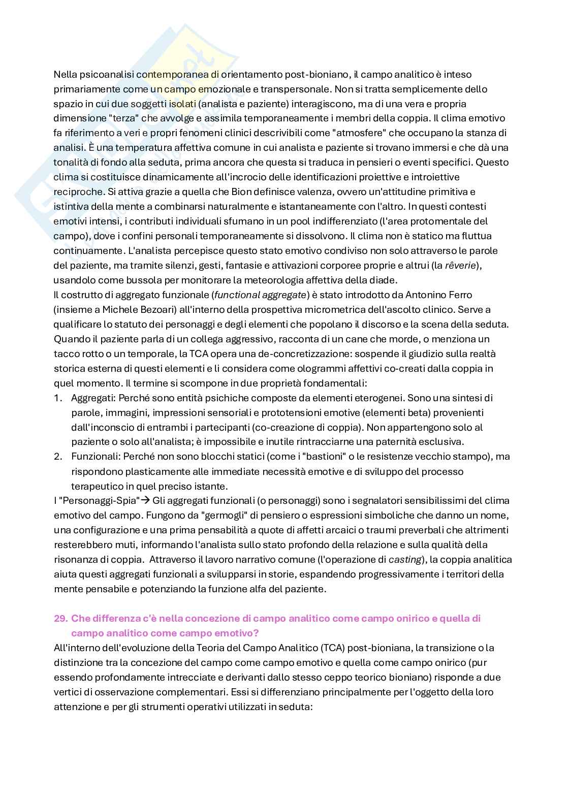 Domande e risposte esame di Psicologia dinamica progredita  Pag. 26