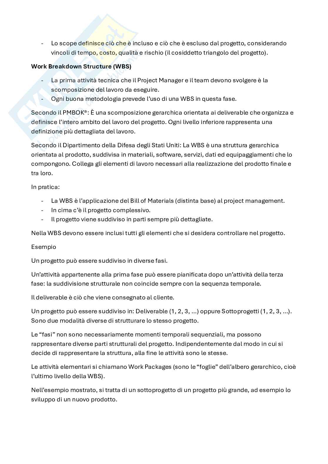 Appunti Project management (in italiano) Pag. 16