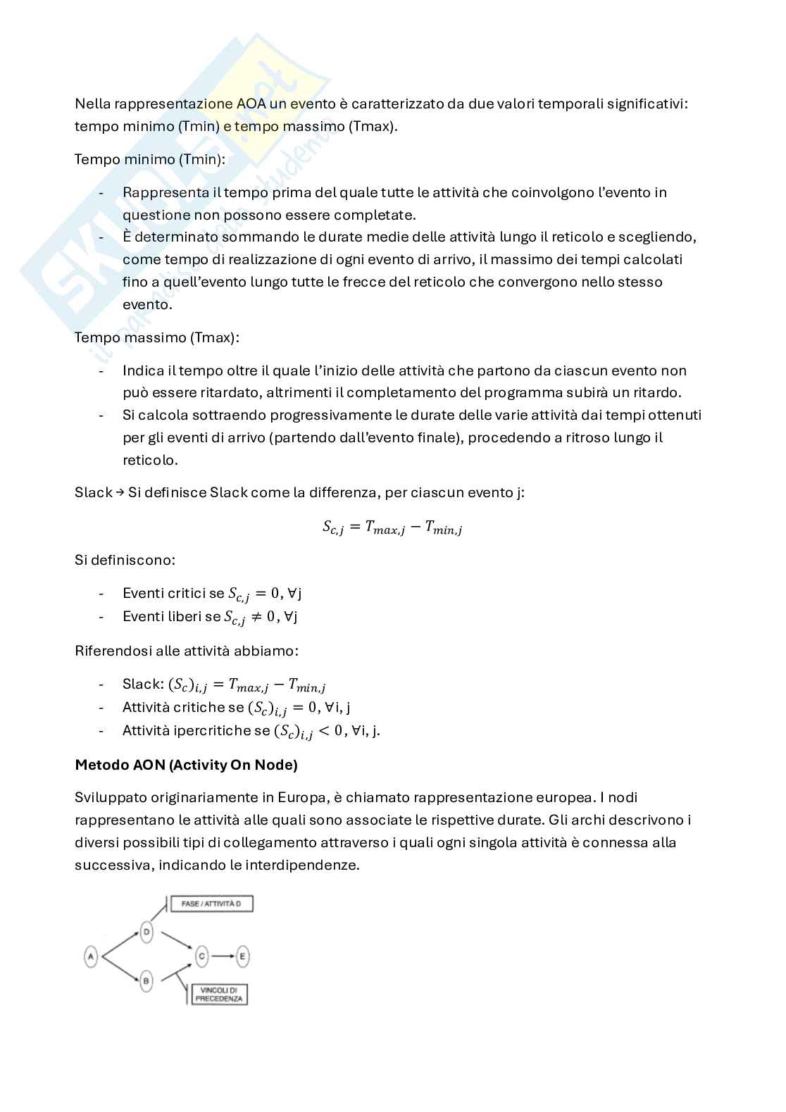 Appunti Project management (in italiano) Pag. 31