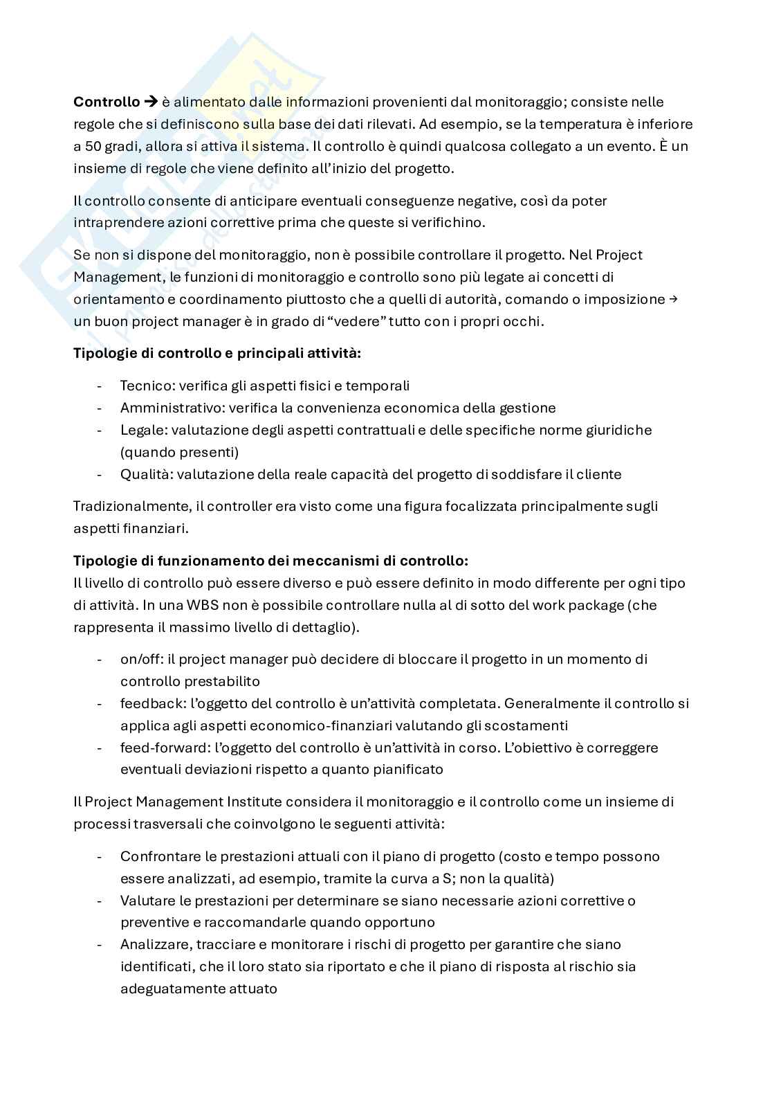 Appunti Project management (in italiano) Pag. 46