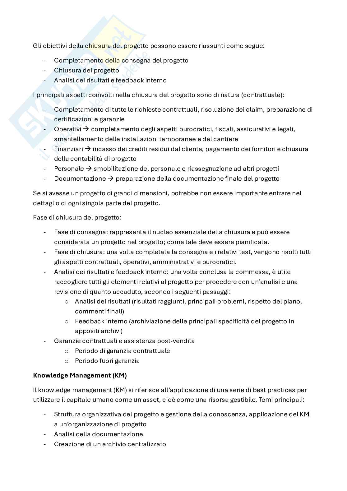 Appunti Project management (in italiano) Pag. 56
