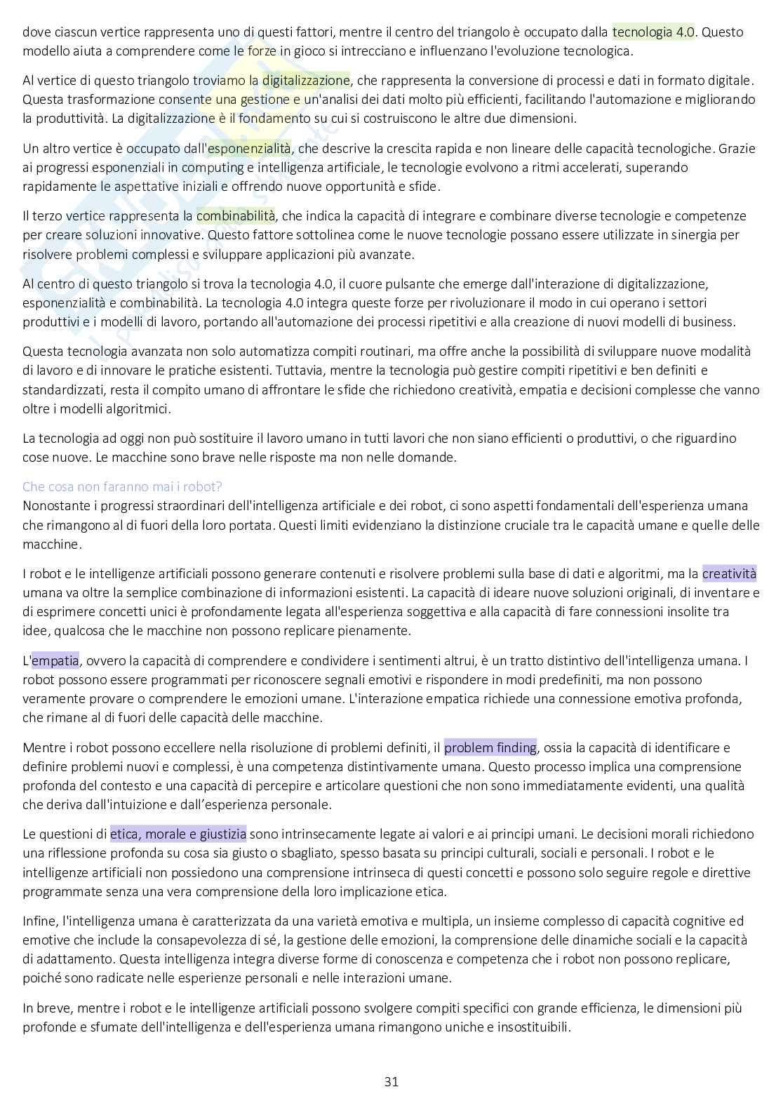Appunti di Strategia, gestione e sviluppo dell'innovazione Pag. 31