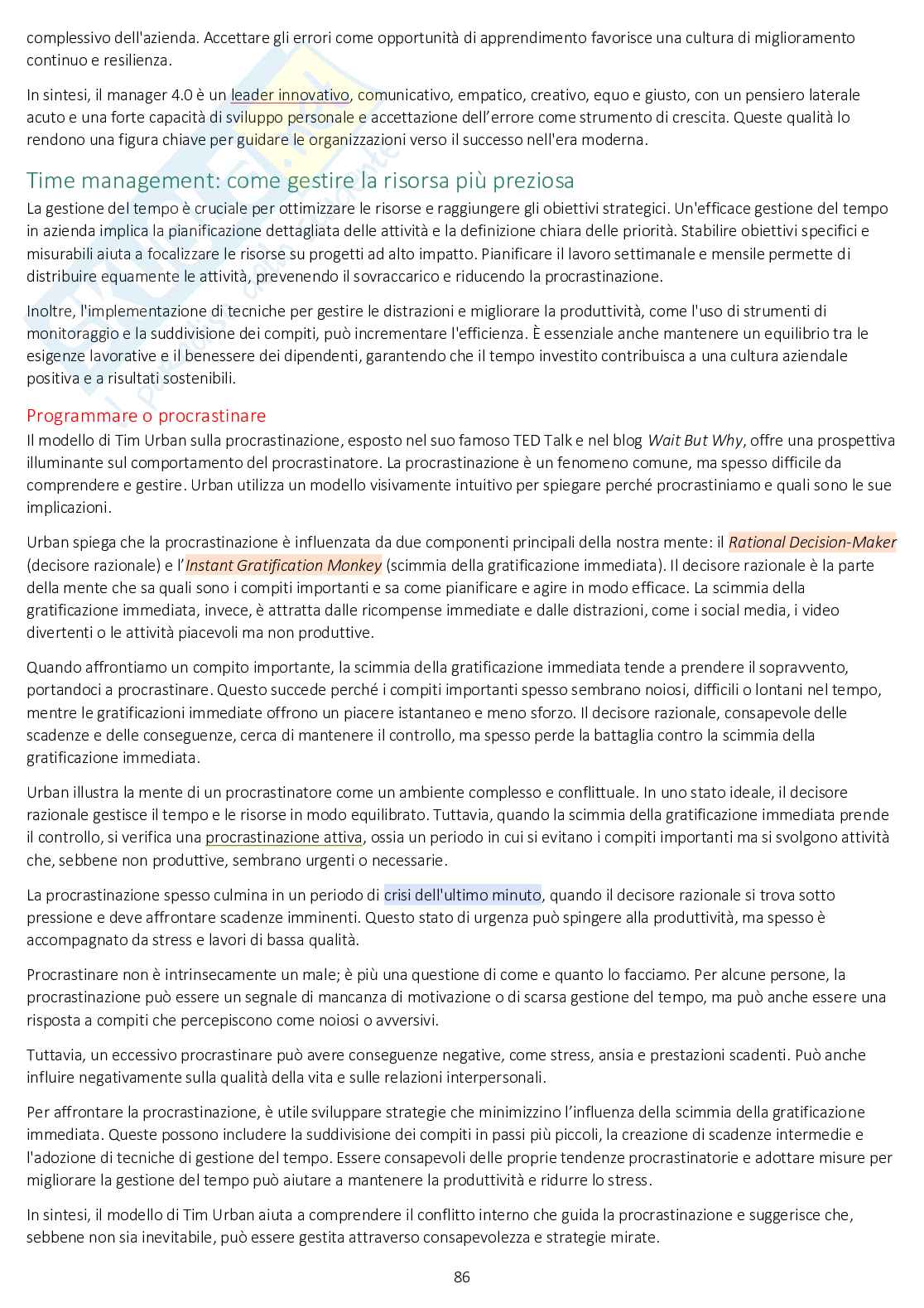 Appunti di Strategia, gestione e sviluppo dell'innovazione Pag. 86