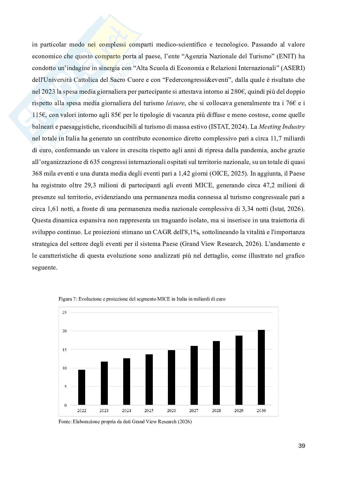 Meetings Incentives Conferences Exhibitions (MICE). Opportunità di sviluppo nelle Marche Pag. 41