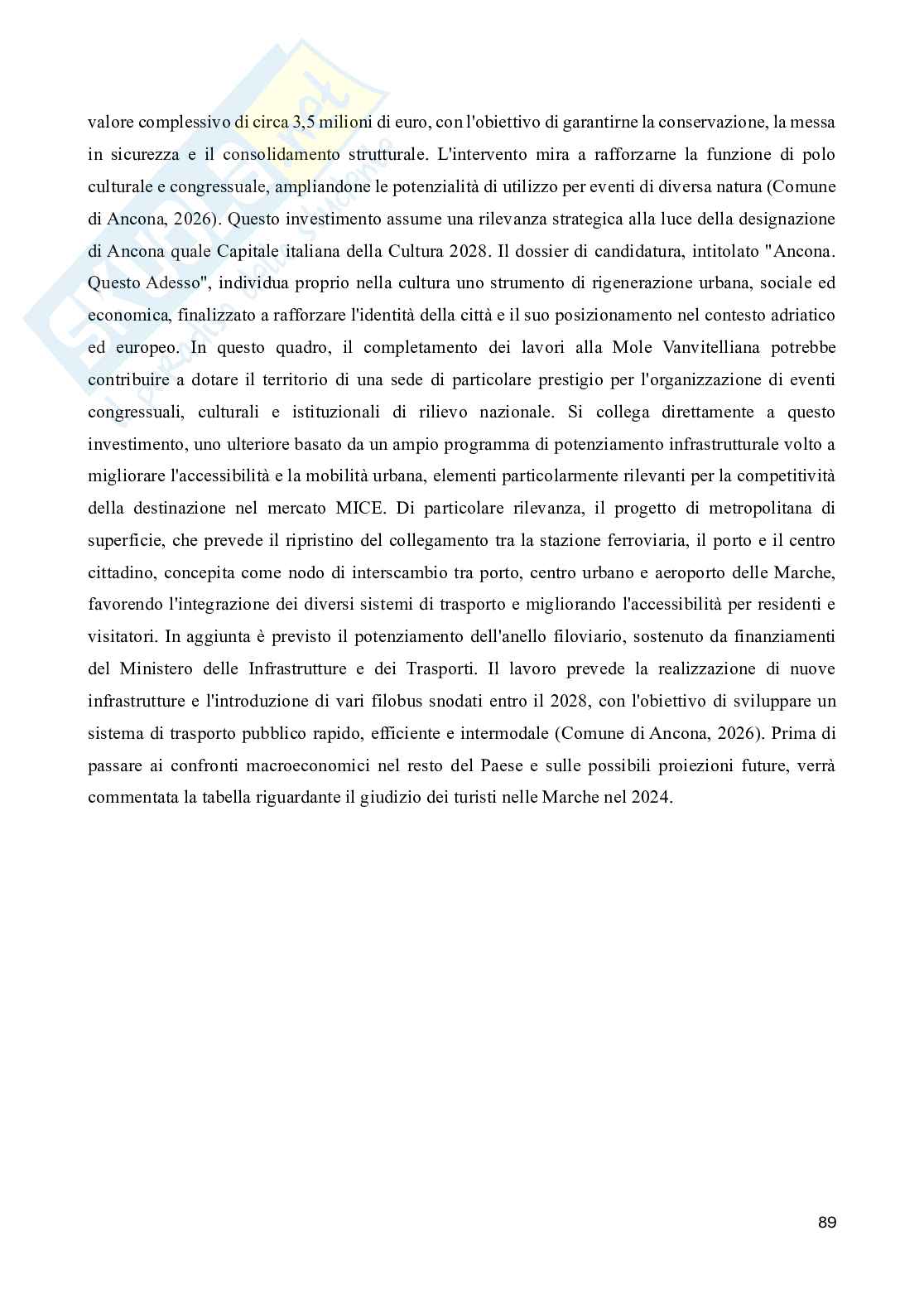 Meetings Incentives Conferences Exhibitions (MICE). Opportunità di sviluppo nelle Marche Pag. 91