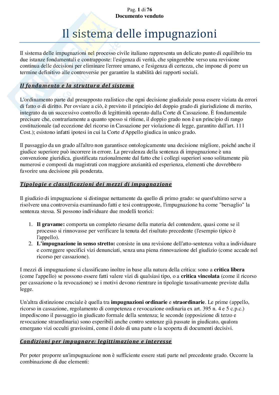 Riassunto esame Diritto processuale civile, Prof. Giussani Andrea, libro consigliato Argomenti di diritto processuale civile (2 modulo), Biavati Pag. 2