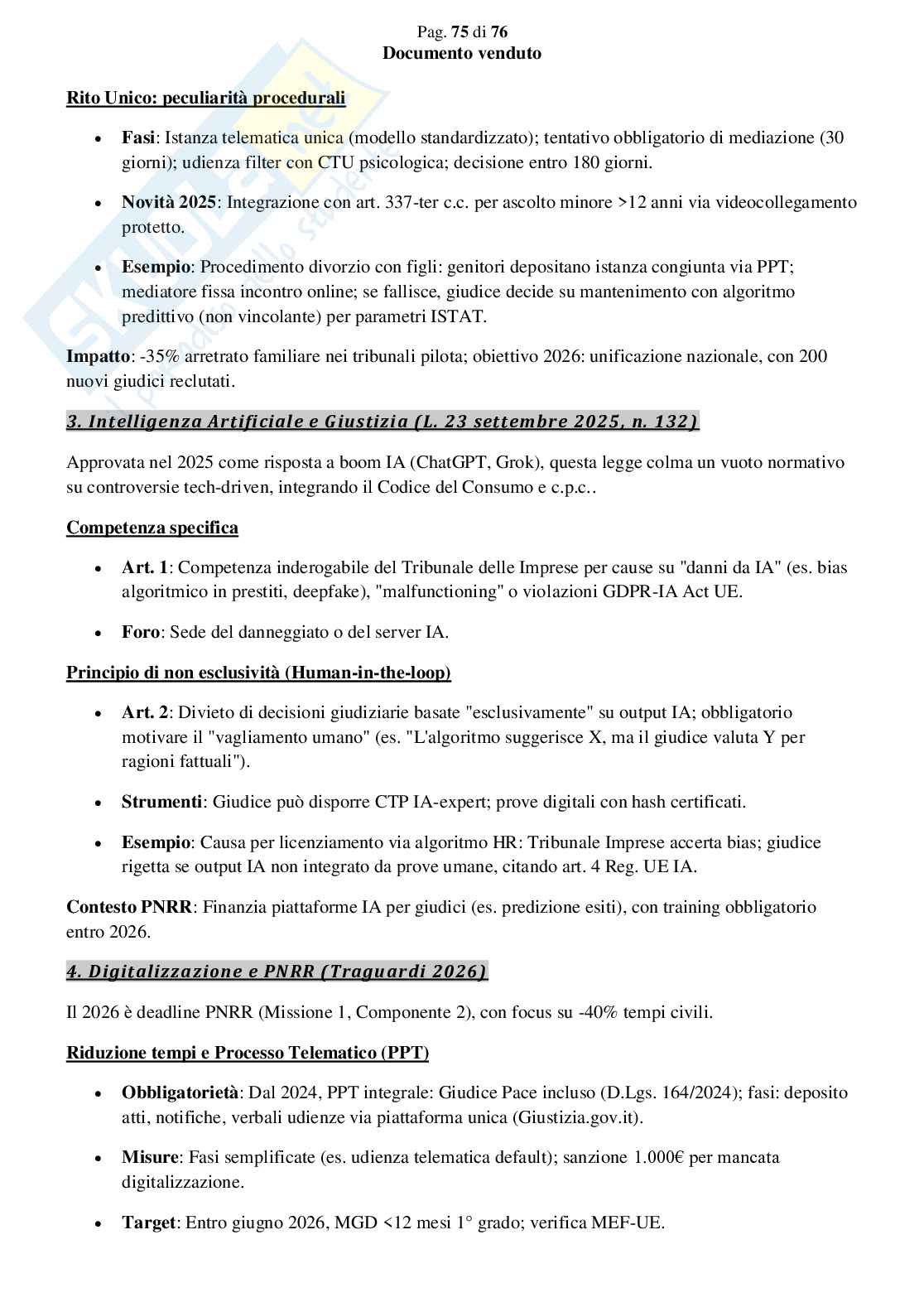 Riassunto esame Diritto processuale civile, Prof. Giussani Andrea, libro consigliato Argomenti di diritto processuale civile (2 modulo), Biavati Pag. 76