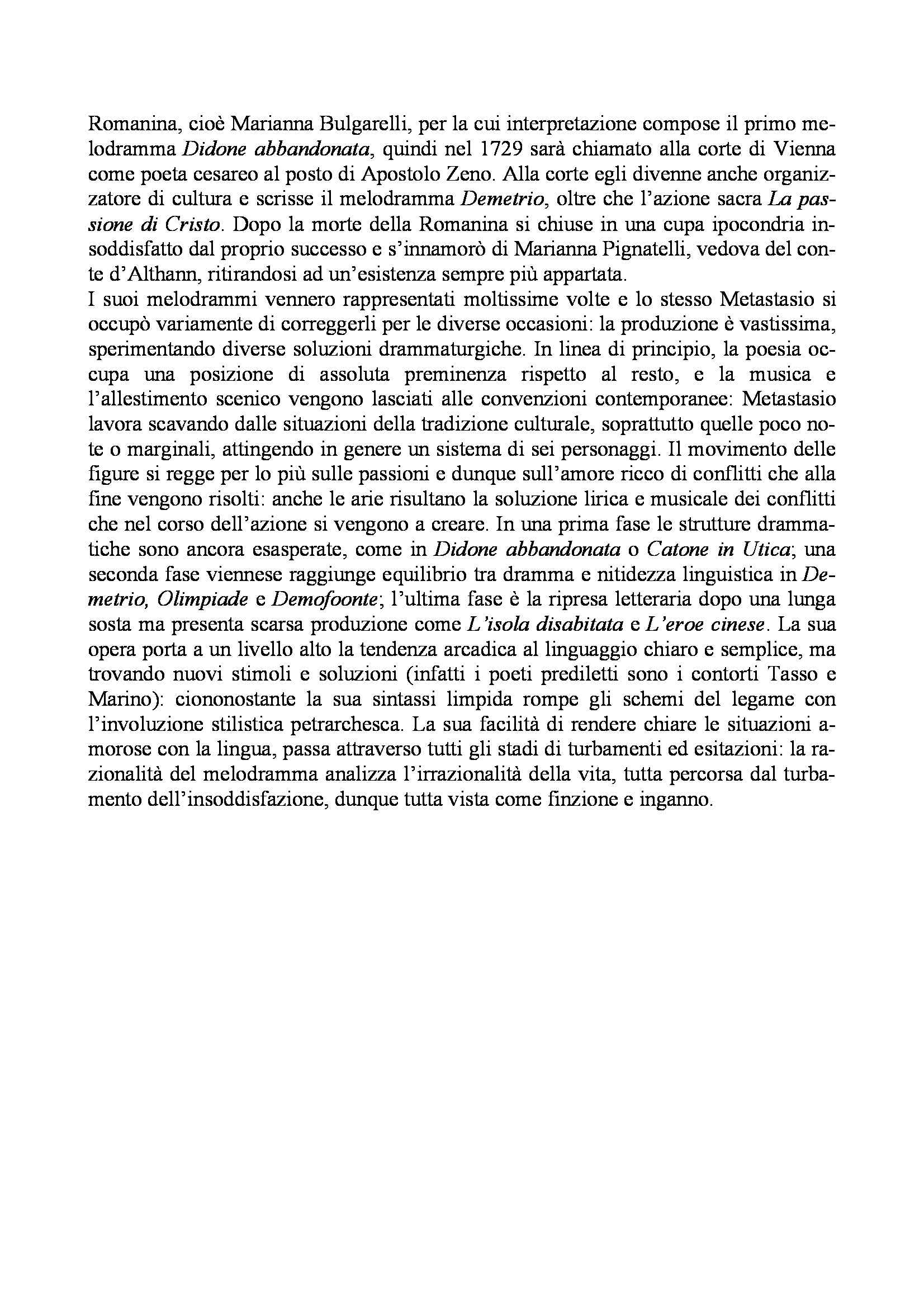 Letteratura italiana - manierismo, barocco, Arcadia e melodramma Pag. 11
