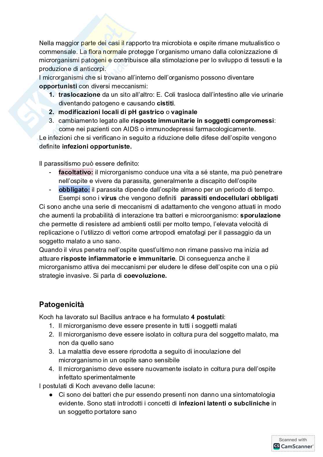 Microbiologia - introduzione batteriologia Pag. 2