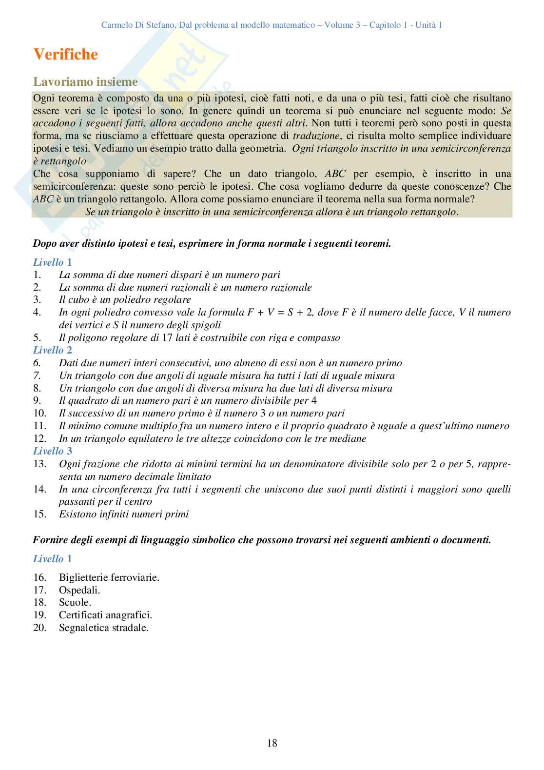 Dal problema al modello matematico - Volume 1 per il triennio Pag. 21