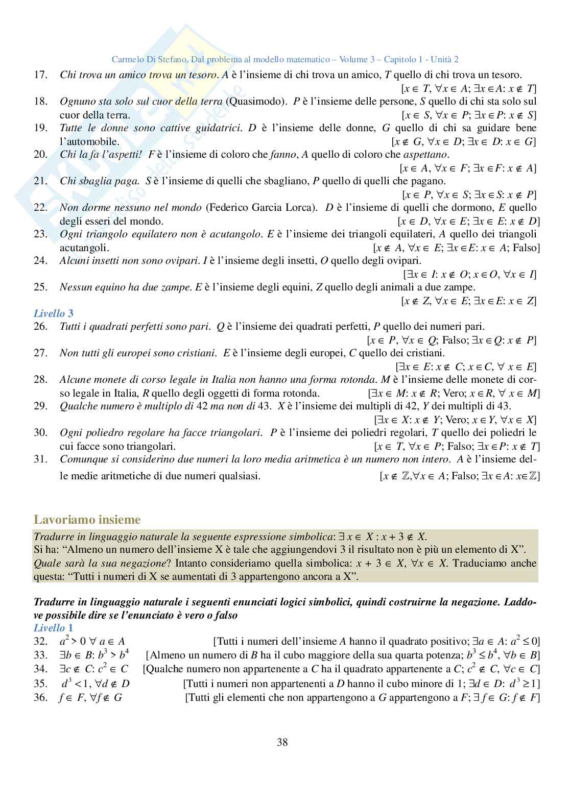 Dal problema al modello matematico - Volume 1 per il triennio Pag. 41