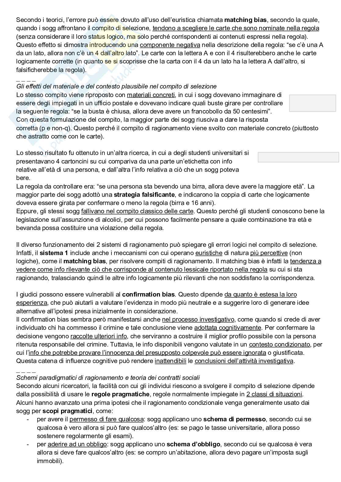 Riassunto esame Elementi di psicologia forense, Prof. Santirocchi Alessandro, libro consigliato Psicologia cognitiva per il diritto, Bona, Rumiati Pag. 21