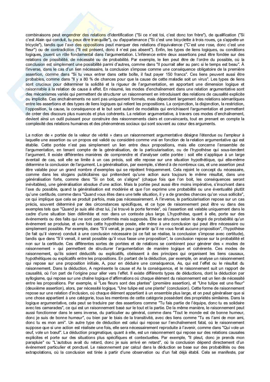 Riassunto esame Lingua francese II, Prof. Floquet Oreste, libro consigliato Grammaire du sens et de l'expression , Charaudeau  Pag. 21