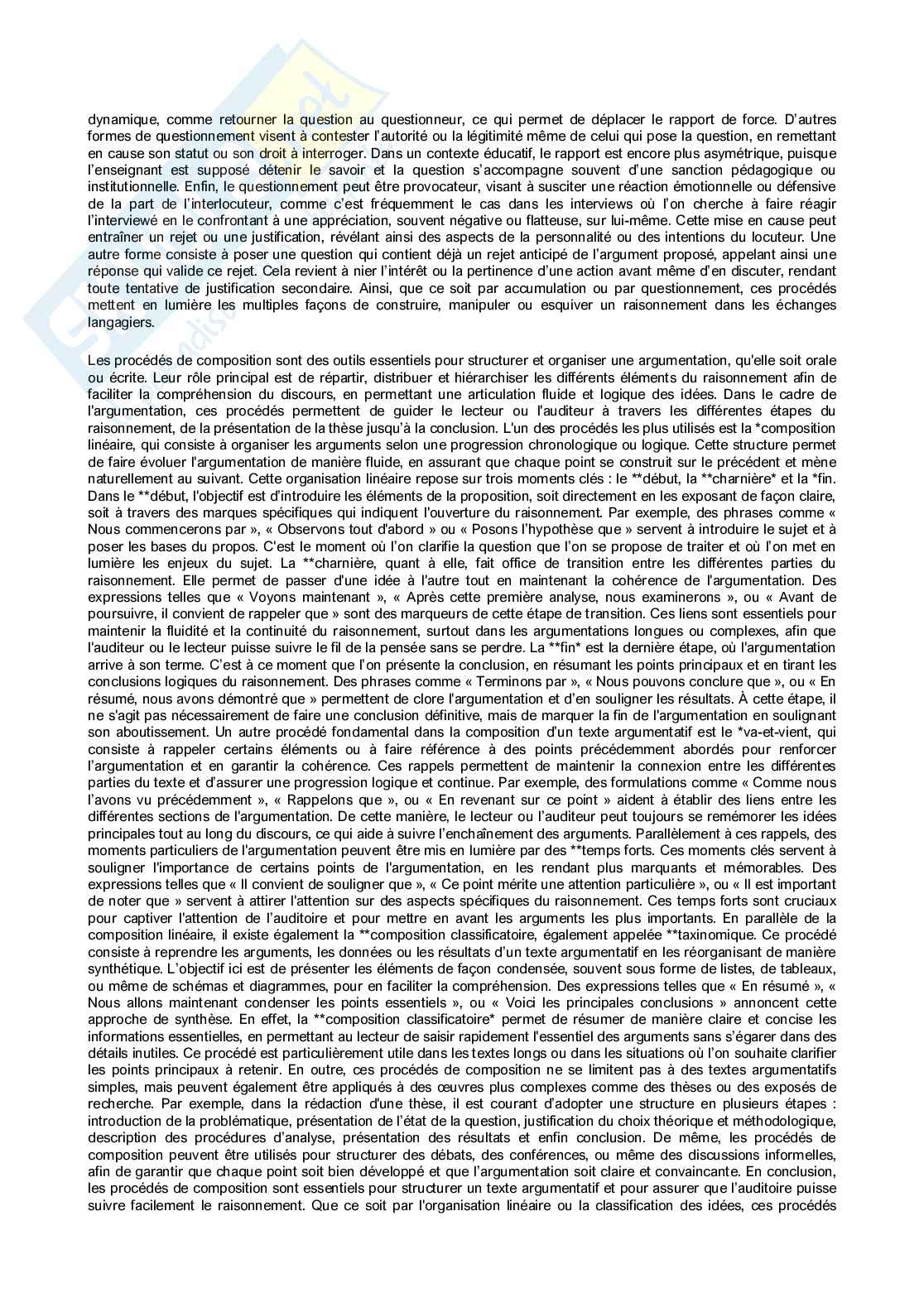 Riassunto esame Lingua francese II, Prof. Floquet Oreste, libro consigliato Grammaire du sens et de l'expression , Charaudeau  Pag. 26